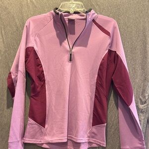 Nike Purple and Burgundy Quarter-Zip Pullover